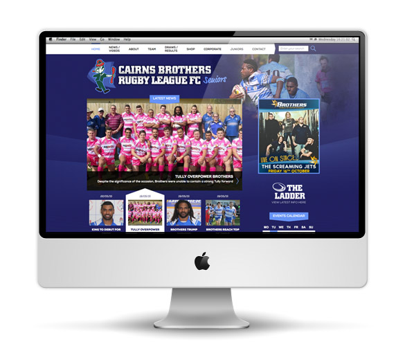 cairns web design brothers rugby league